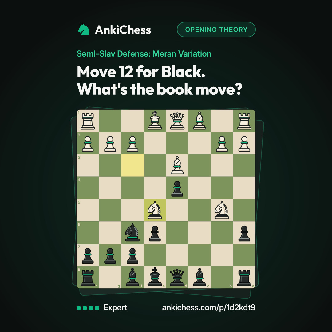 Move 12 for Black. What's the book move?