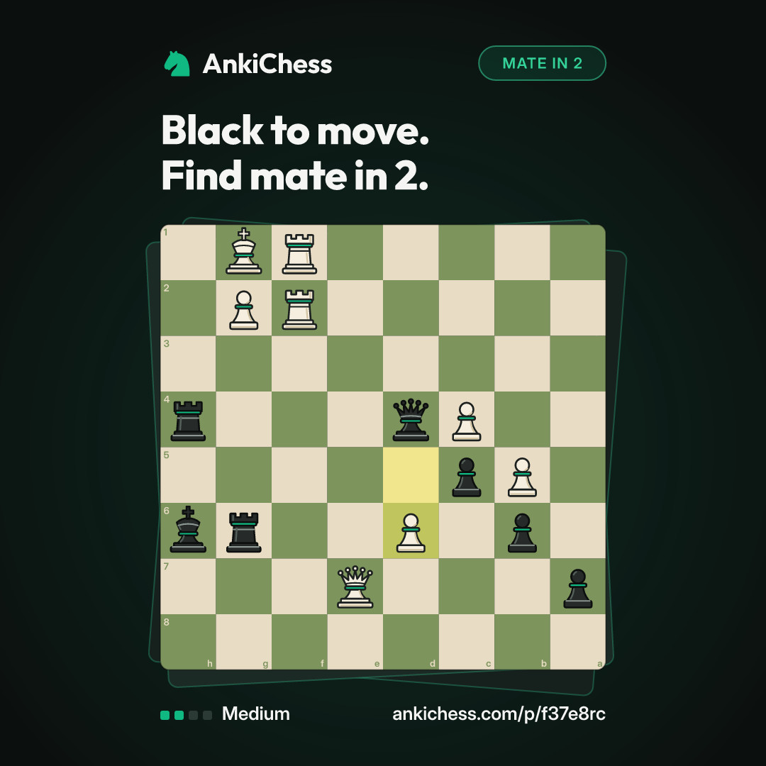 Black to move. Find mate in 2.